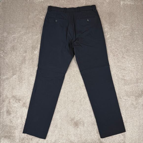 Tommy Hilfiger Navy Blue Dress Pants Size 32 Rayon Blend Formal Business Prom - Picture 1 of 4